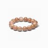 SOÏ - KRYSTAL ARMBÅND - CHUNKY SUNSTONE 12 MM.
