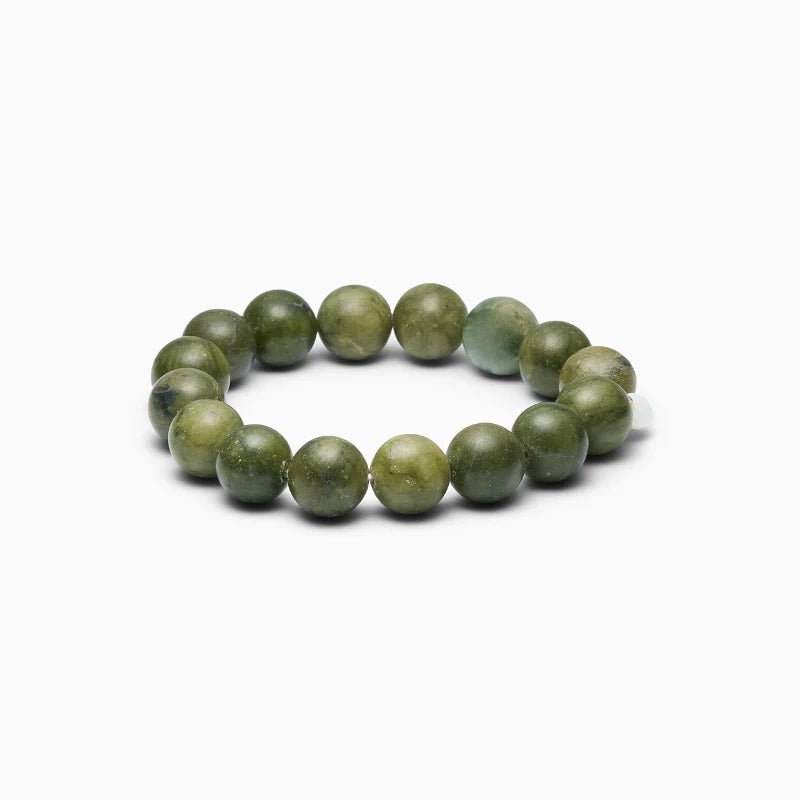 SOÏ - KRYSTAL ARMBÅND - CHUNKY SOUTHERN JADE 12 MM.