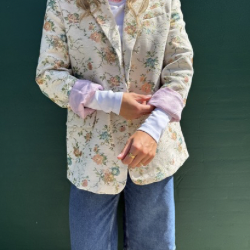 NÜMPH - BLAZER - HARPA 706938 - WHITECAP GREY