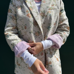 NÜMPH - BLAZER - HARPA 706938 - WHITECAP GREY