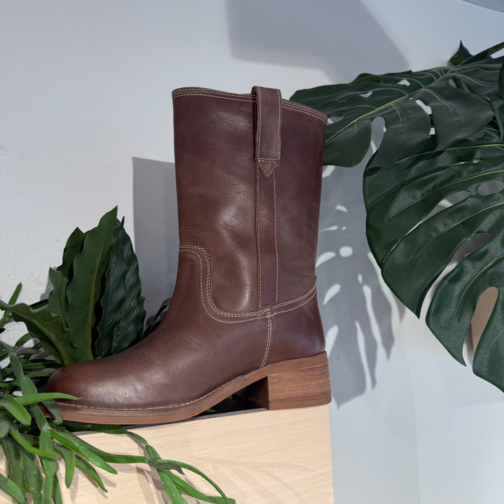 PAVEMENT - STØVLE - TANJA VINTAGE 25598-1 - BROWN/WHITE