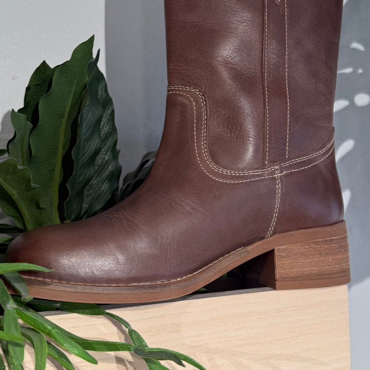 PAVEMENT - STØVLE - TANJA VINTAGE 25598-1 - BROWN/WHITE