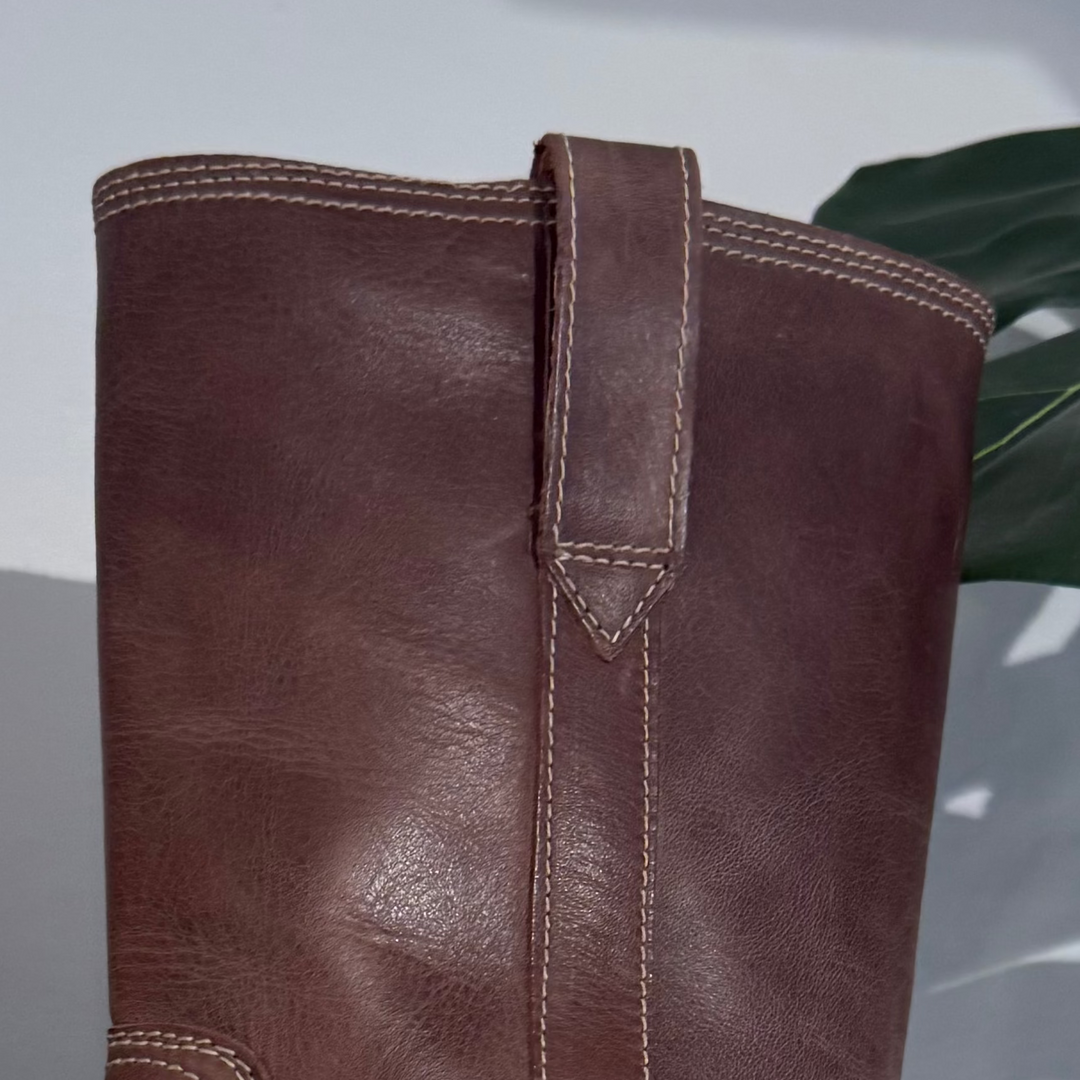 PAVEMENT - STØVLE - TANJA VINTAGE 25598-1 - BROWN/WHITE