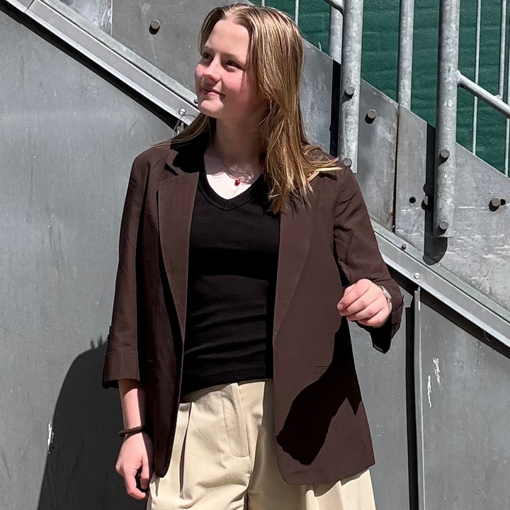 ONLY - BLAZER - CARO-ISOLA 15374114 - COFFEE BEAN