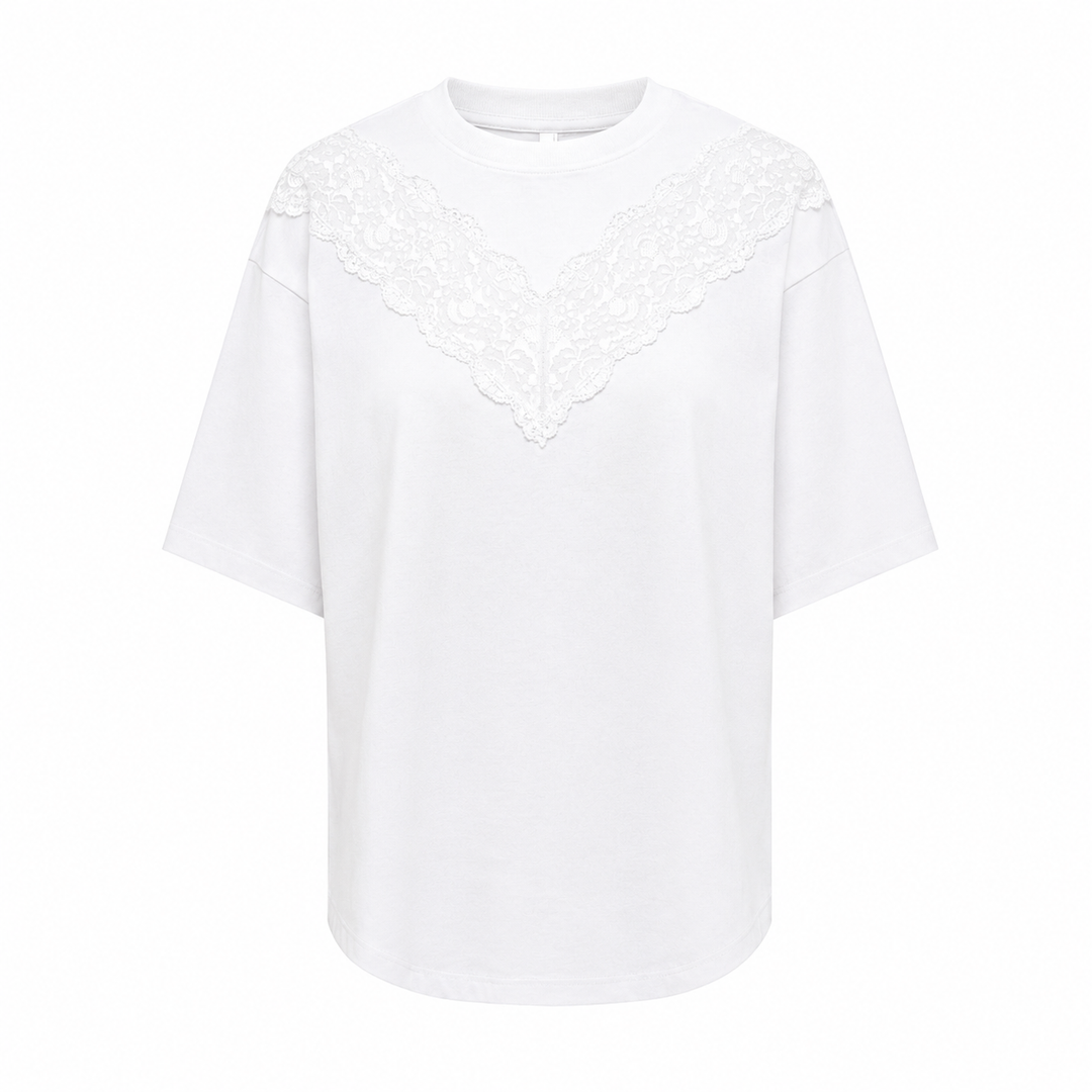 ONLY - T-SHIRT - VIVVI 15392969 - CLOUD DANCER