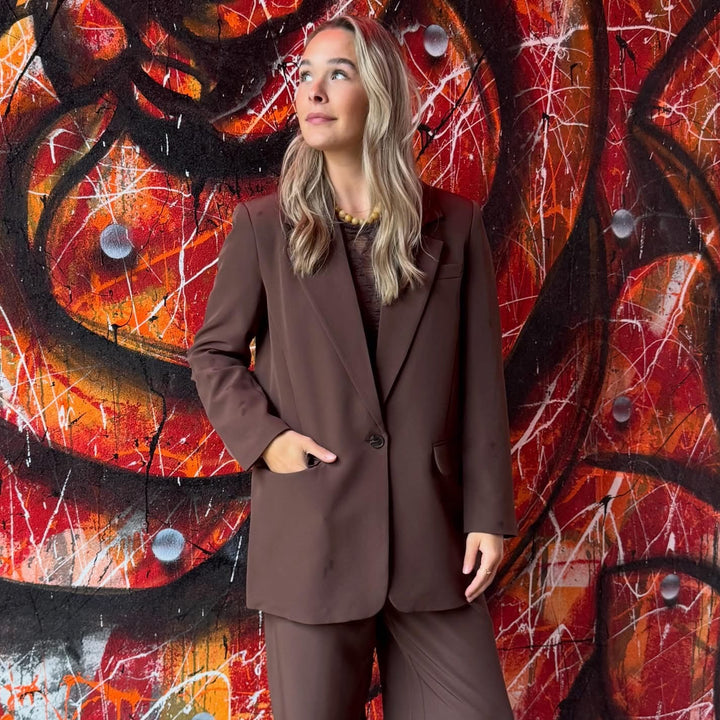ONLY - BLAZER - LANA-BERRY 15377075 - CHOCOLATE MARTINI
