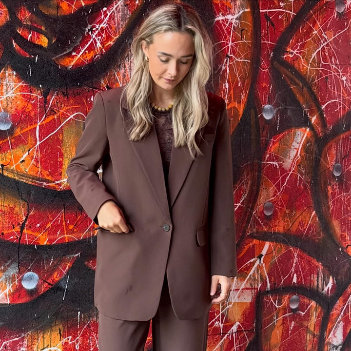 ONLY - BLAZER - LANA-BERRY 15377075 - CHOCOLATE MARTINI