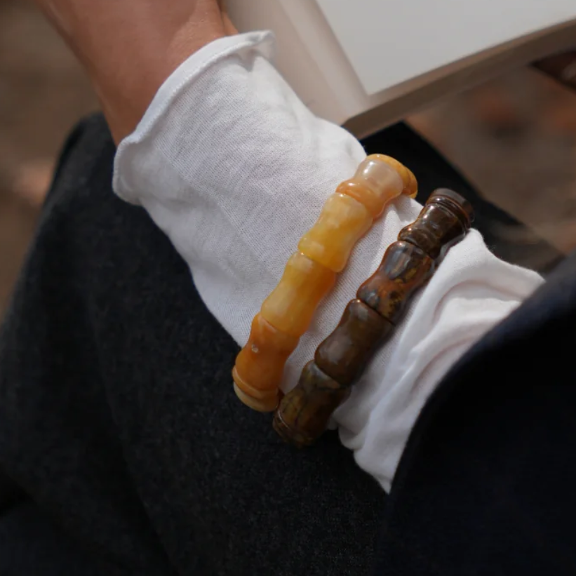 SOÏ - KRYSTAL ARMBÅND- 

Alva Tiger Eye Stretch Bangle