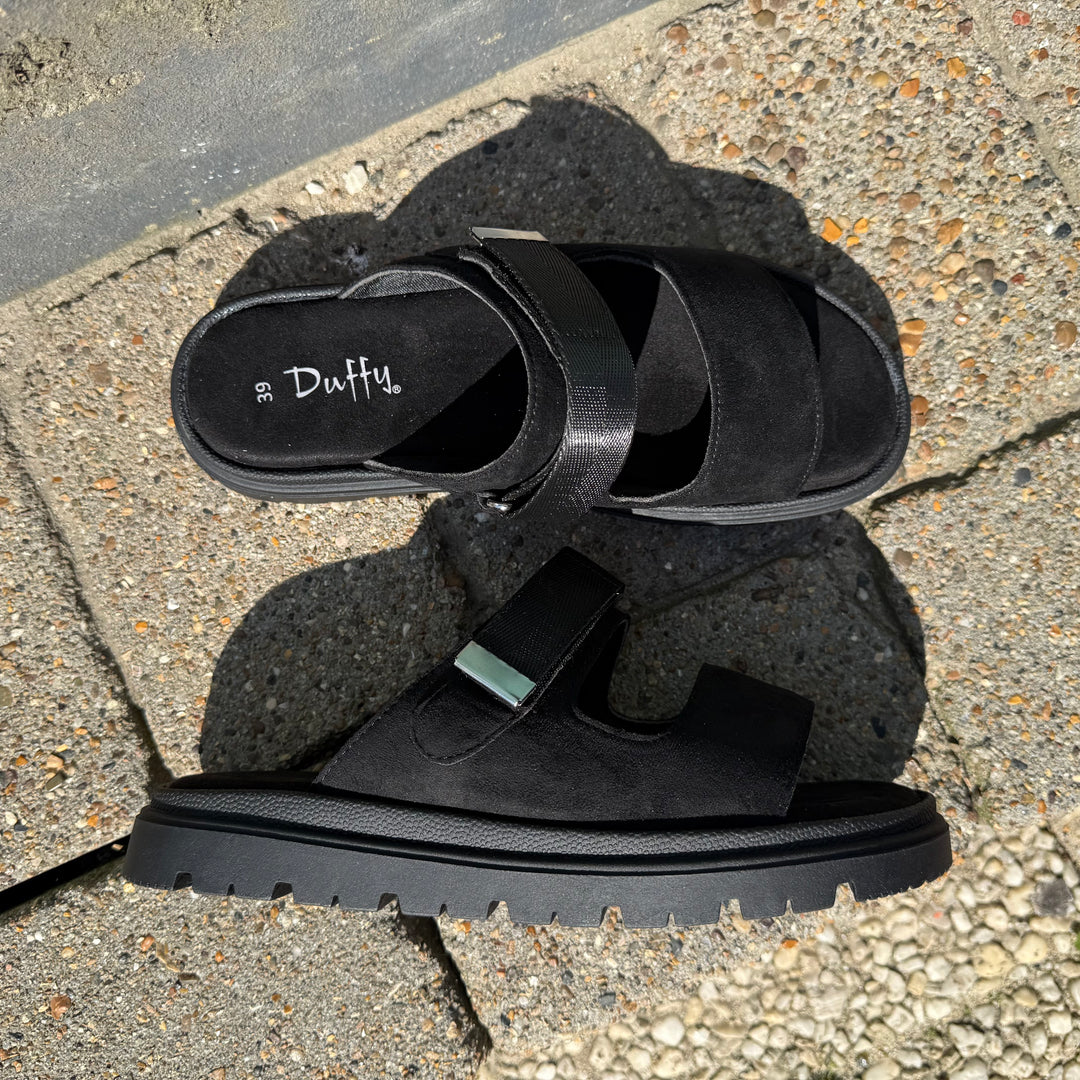 DUFFY - SANDALER - 75-23353- BLACK