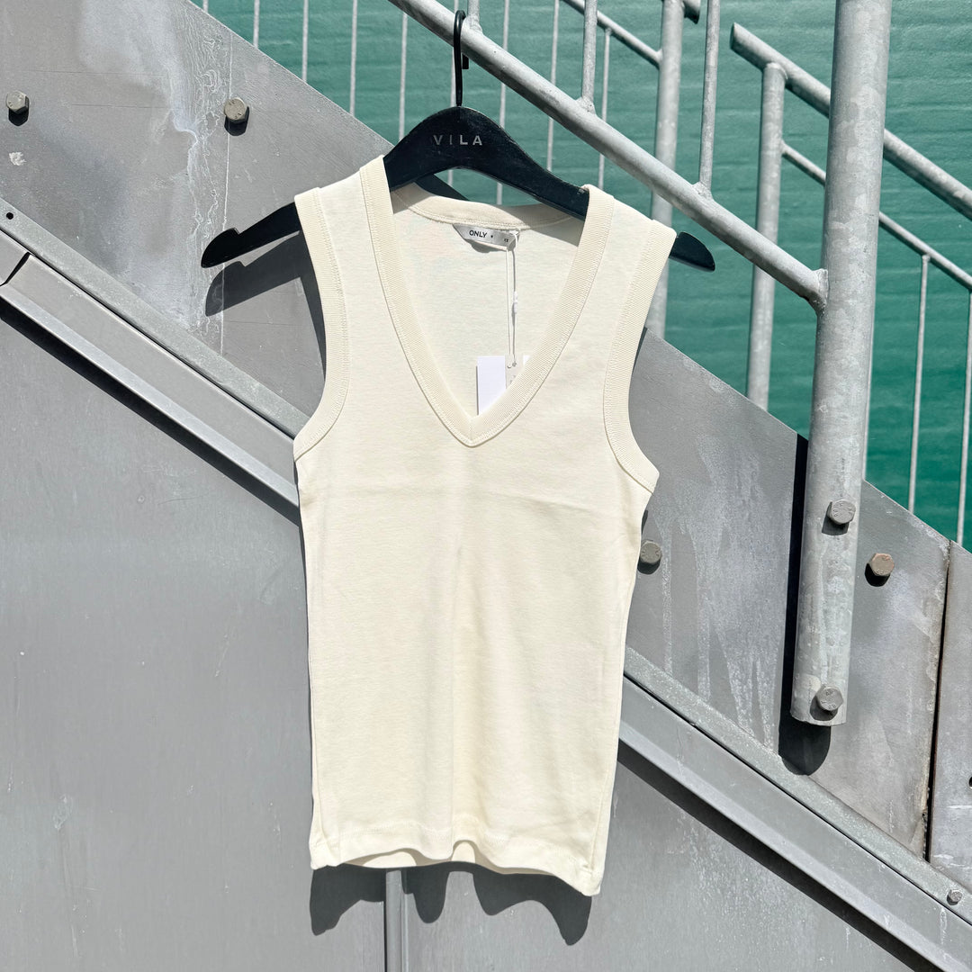 ONLY - TOP - RINA - 15385032 - ANIQUE WHITE