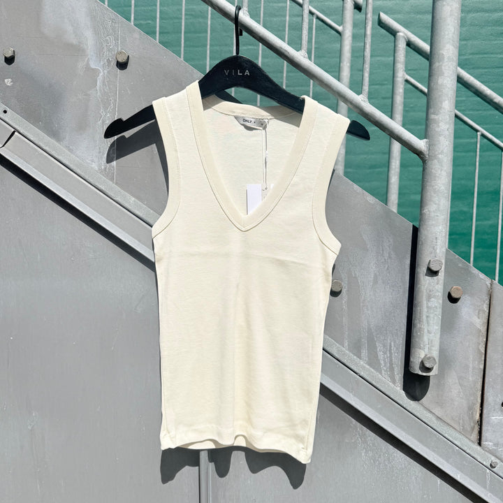 ONLY - TOP - RINA - 15385032 - ANIQUE WHITE