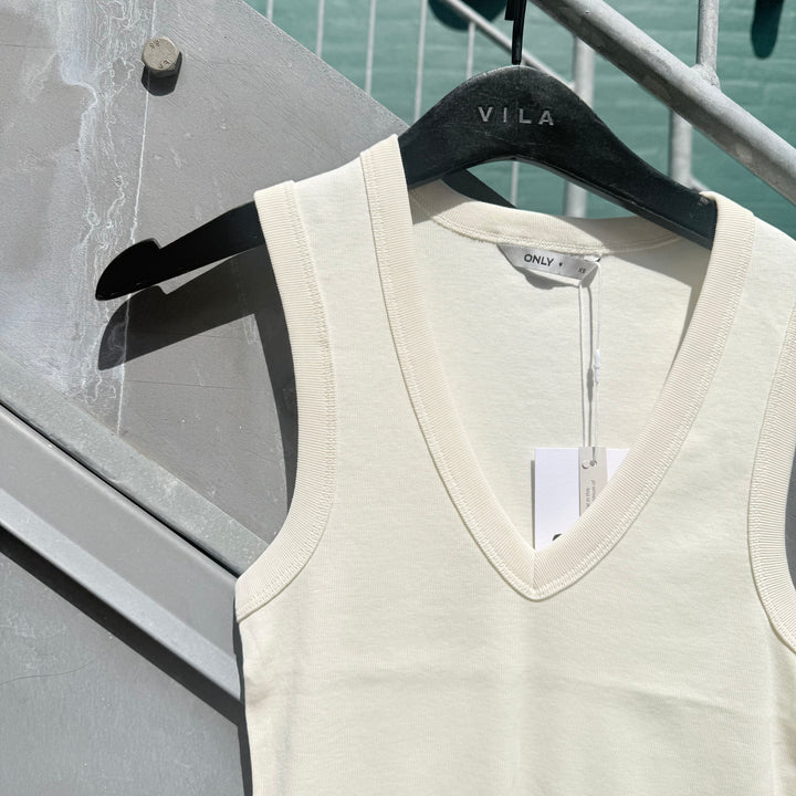 ONLY - TOP - RINA - 15385032 - ANIQUE WHITE