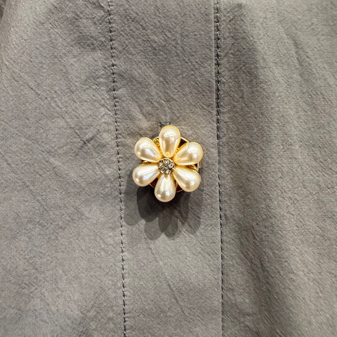 TOODAY - BUTTON CLIP - 326-100 - PEARL FLOWER