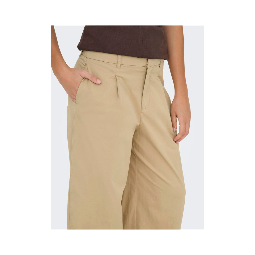 ONLY - BUKS - LIANA MW X WIDE PLEAT 15365822 - TRAVERTINE