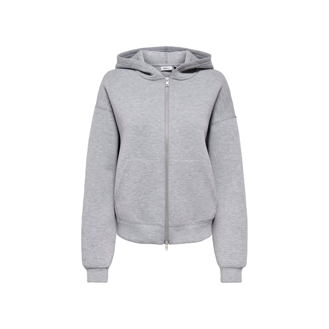 ONLY - ZIP HOODIE - NAOMI 15383142 - LIGHT GREY MELANGE