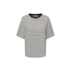 ONLY - T-SHIRT - LISA 15390797 - CLOUD DANCER/THIN BLACK STRIPES