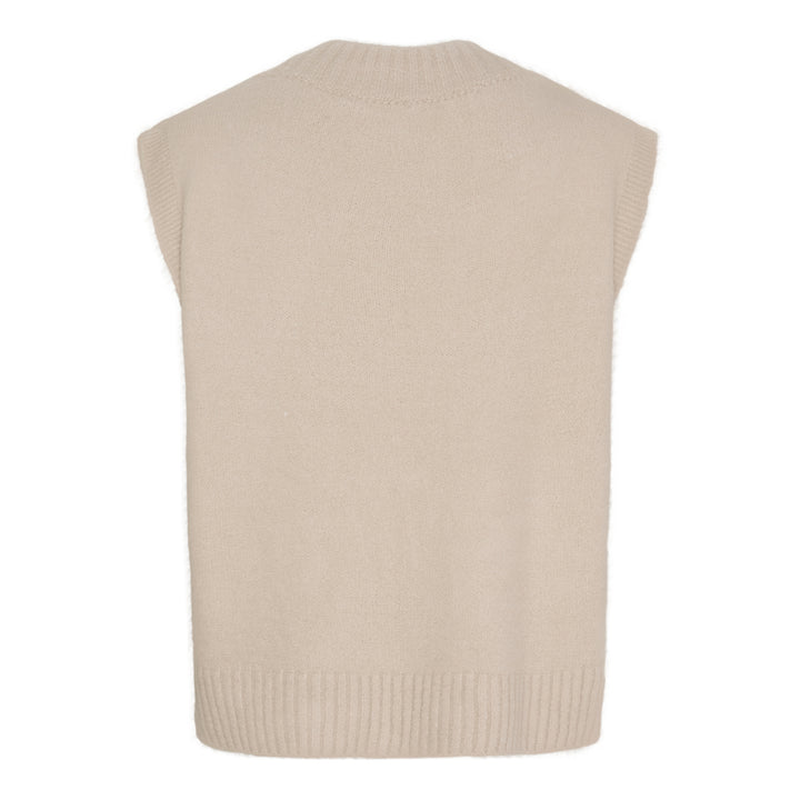 MARTA DU CHATEAU - VEST - LILA KN8038 - BEIGE