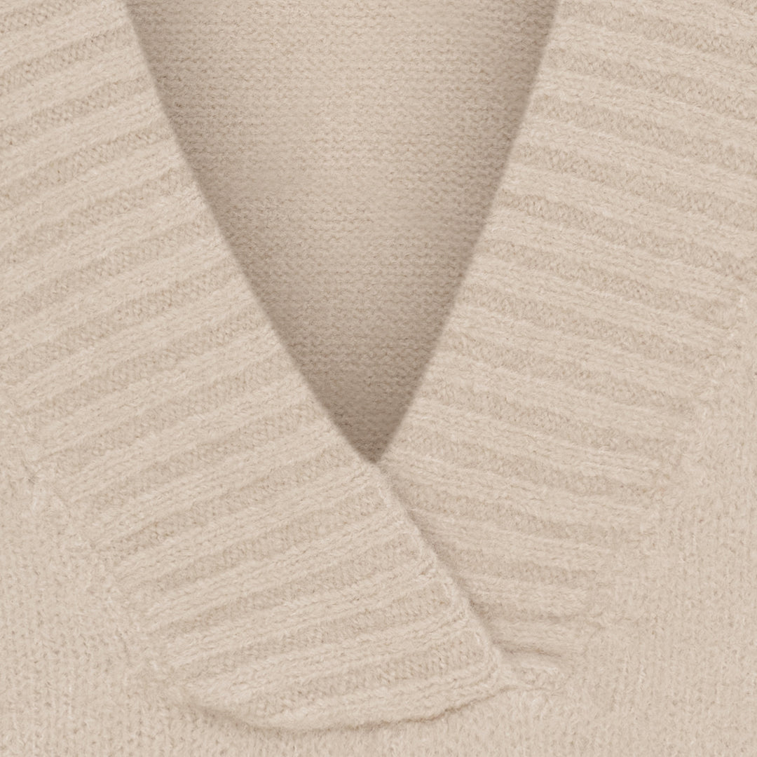 MARTA DU CHATEAU - VEST - LILA KN8038 - BEIGE