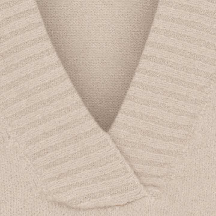 MARTA DU CHATEAU - VEST - LILA KN8038 - BEIGE