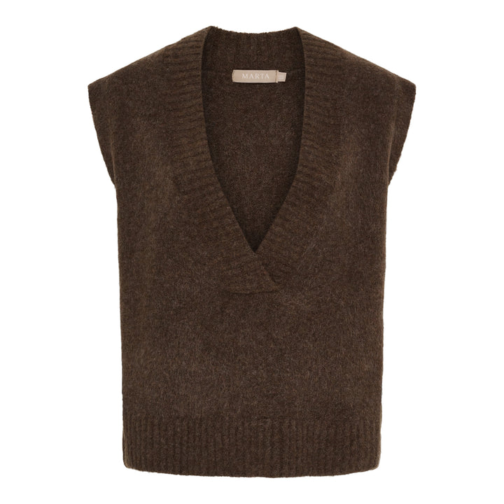 MARTA DU CHATEAU - VEST - LILA KN8038 - MORO