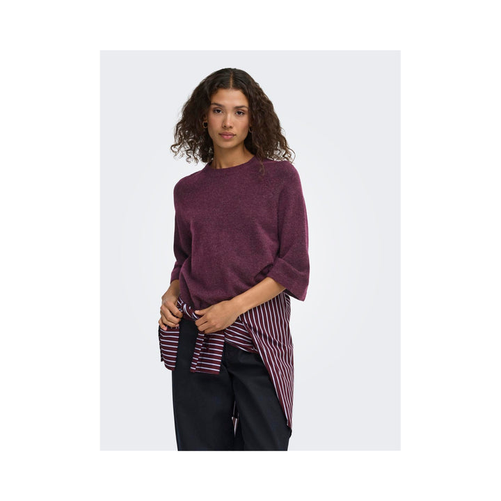 ONLY - TRØJE - SIMONI 15333199 - MAUVE WINE