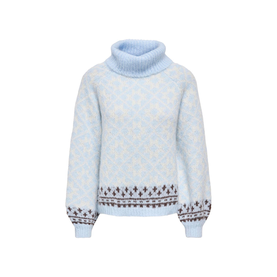 ONLY - STRIKTRØJE - CARO 15375019 - CASHMERE BLUE