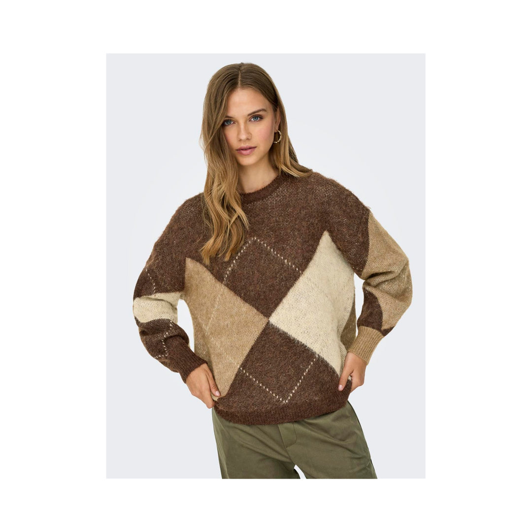 ONLY - STRIKTRØJE - NOEME LIFE 15353226 - CHESTNUT
