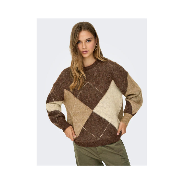 ONLY - STRIKTRØJE - NOEME LIFE 15353226 - CHESTNUT