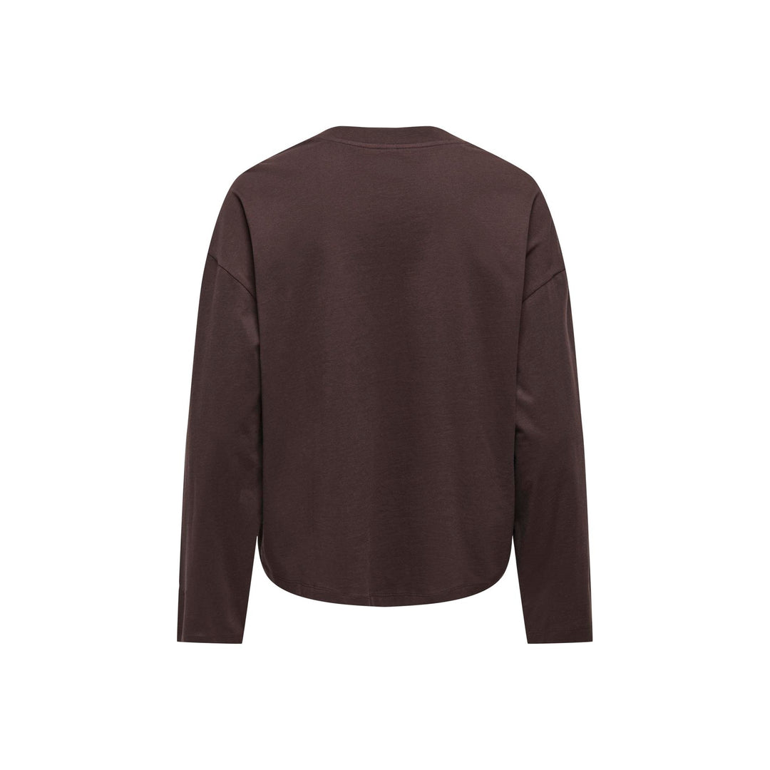 ONLY - T-SHIRT - HAPPY 15382111 - COFFEE BEAN