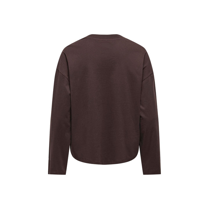 ONLY - T-SHIRT - HAPPY 15382111 - COFFEE BEAN