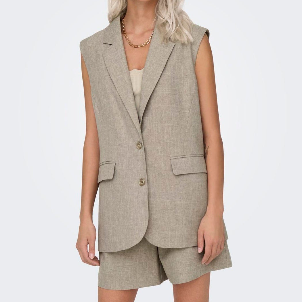 ONLY - VEST - LINDA 15314265 - FUNGI MELANGE