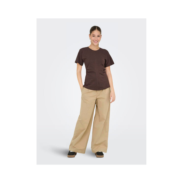 ONLY - BUKS - LIANA MW X WIDE PLEAT 15365822 - TRAVERTINE