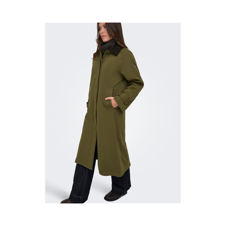 ONLY - COAT - ORCHID 15373747 - DARK OLIVE