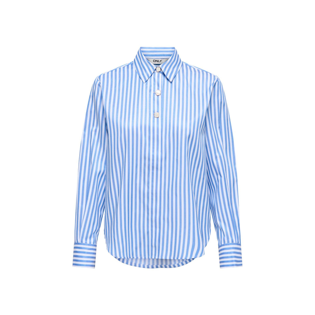 ONLY - SKJORTE - LYRA OREGON 15369914 - CLOUD DANCER/PROVENCE STRIPES