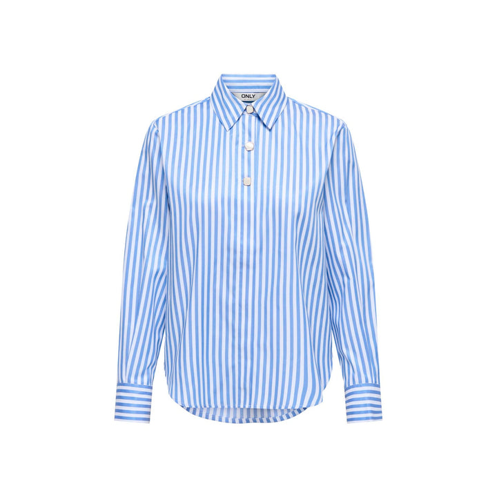 ONLY - SKJORTE - LYRA OREGON 15369914 - CLOUD DANCER/PROVENCE STRIPES