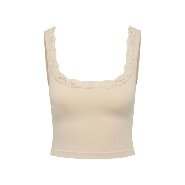 ONLY - TOP - VICKY LACE 15354408 - PEACH TAFFY