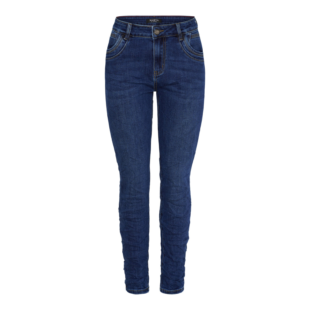 MARTA DU CHATEAU - BUKS - AMAYA - MDC216-26197 - DENIM