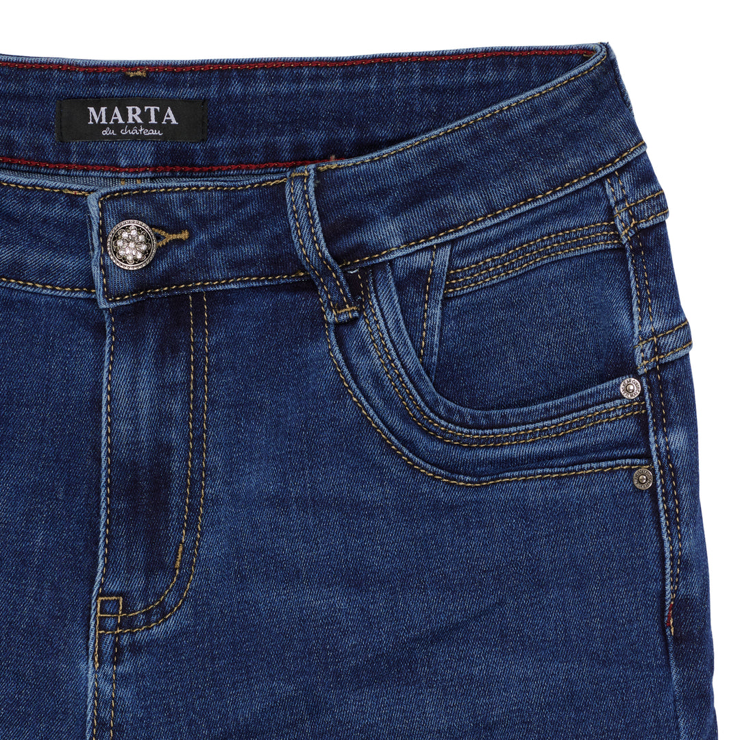 MARTA DU CHATEAU - BUKS - AMAYA - MDC216-26197 - DENIM