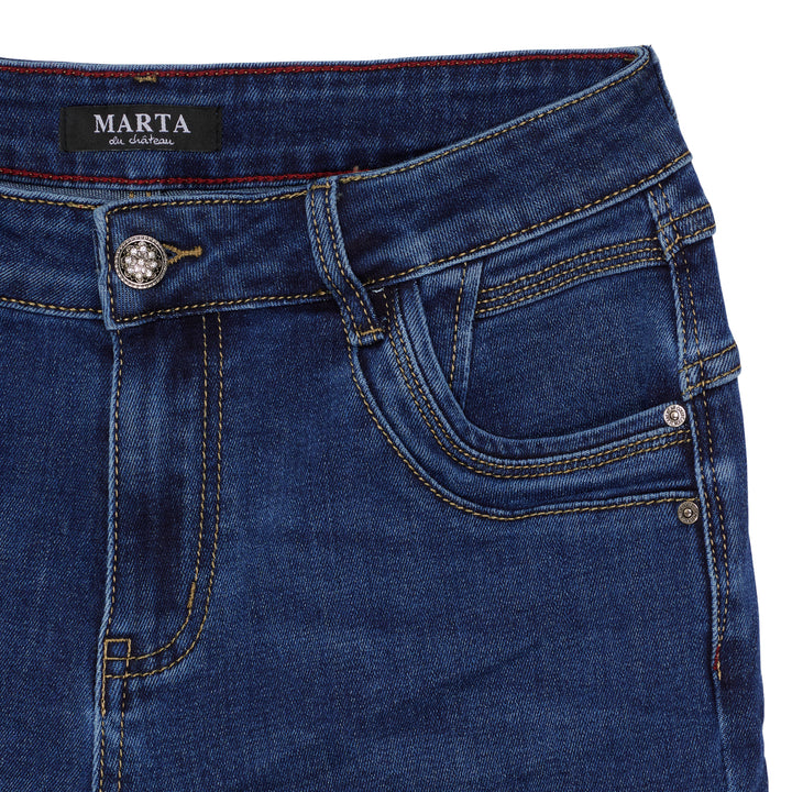 MARTA DU CHATEAU - BUKS - AMAYA - MDC216-26197 - DENIM