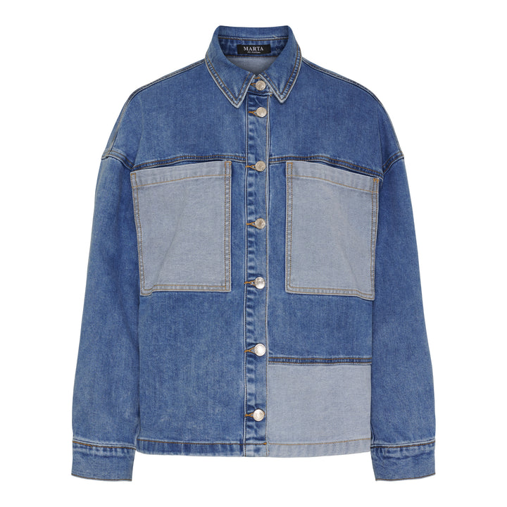 MARTA DU CHATEAU - SKJORTE - MILJA MDC238-V9079A - BLUE DENIM