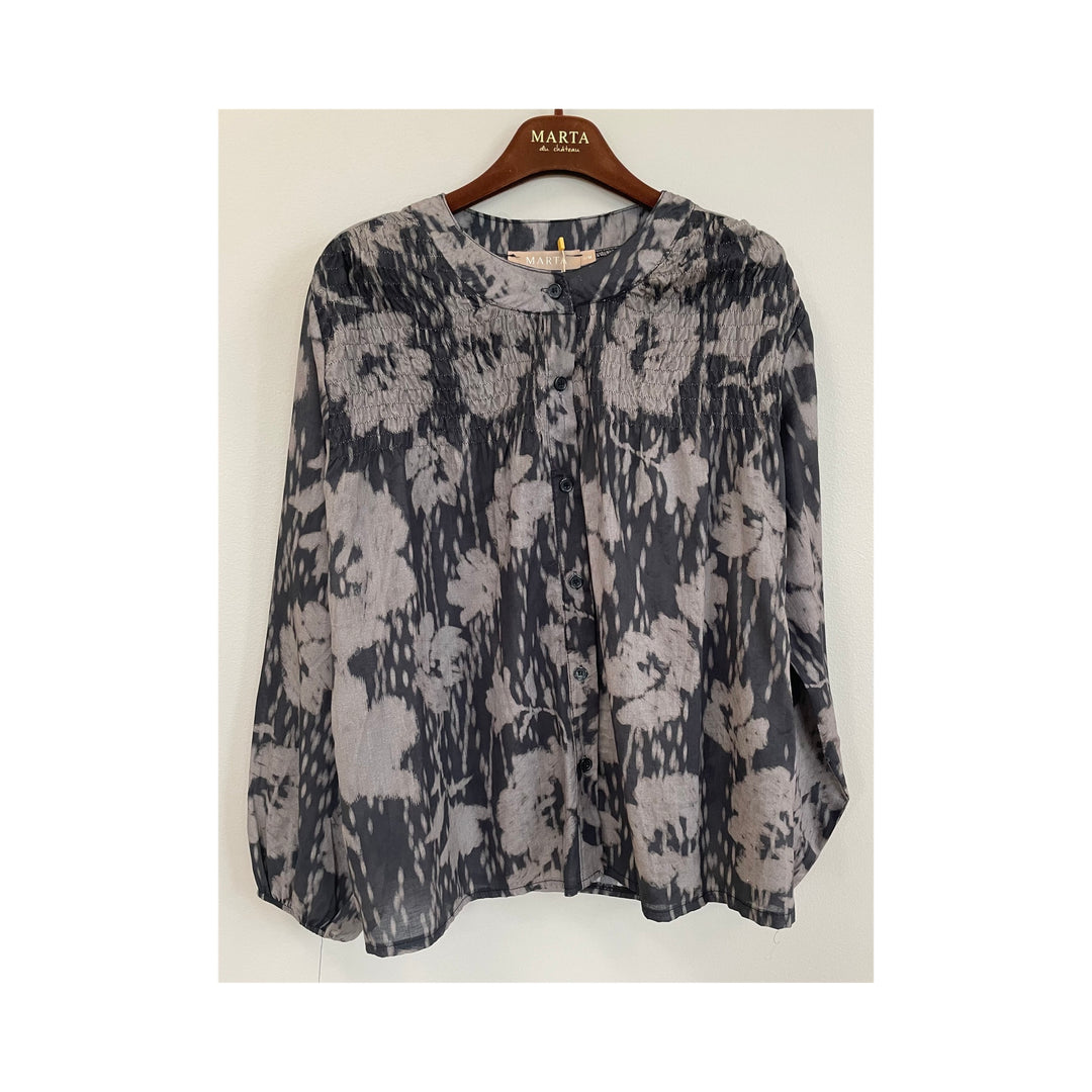 MARTA DU CHATEAU - SKJORTE - TINDRA 8832 - BLACK