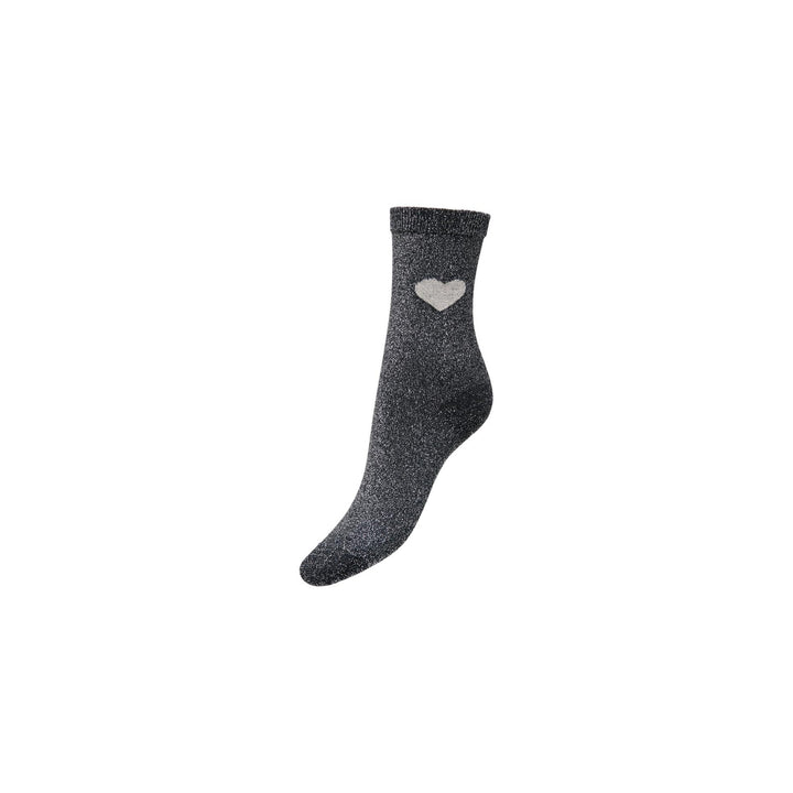 ONLY - GLIMMERSTRØMPE - NORMA 15371132 - BLACK/SILVER HEART