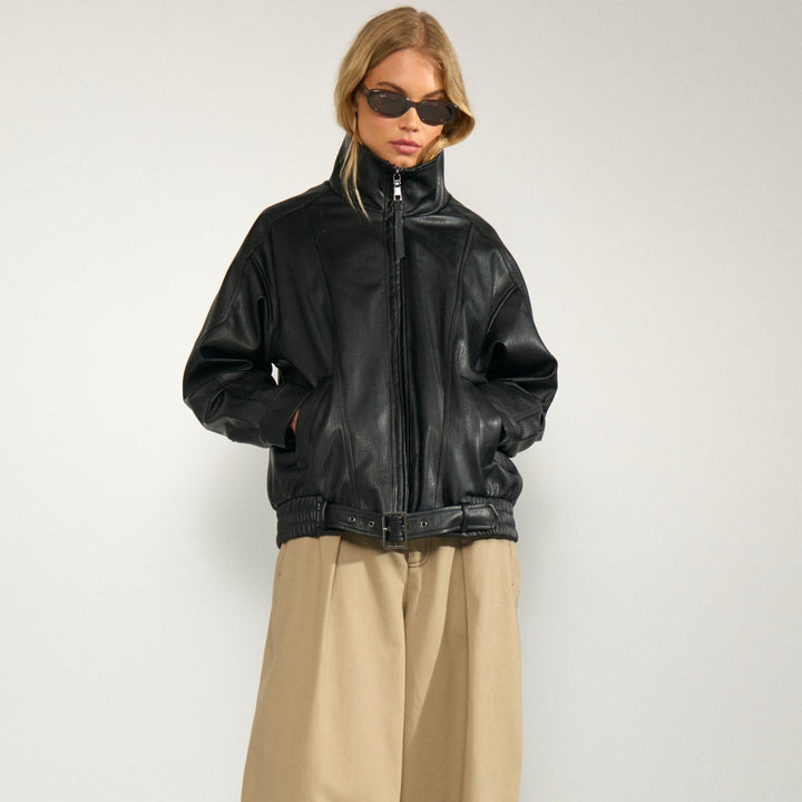 NUMPH - JAKKE BIKA OVERSIZE - 707431 - CAVIAR