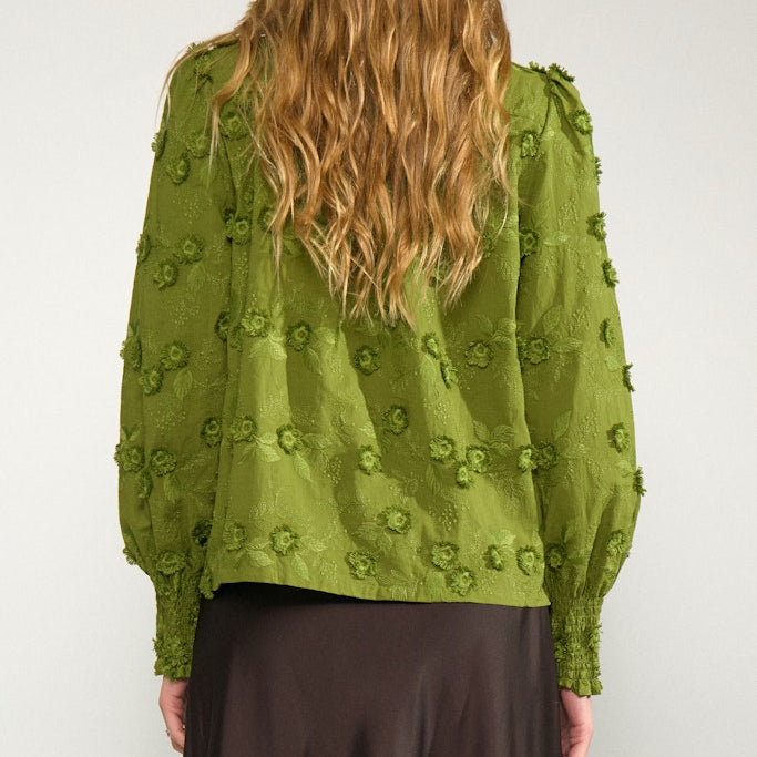 NUMPH - SKJORTE -  LENEA - 707312 -  calla green