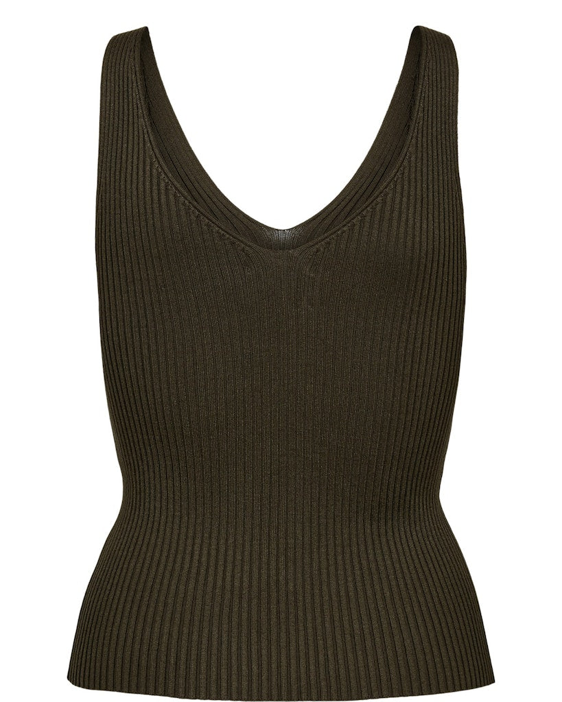 NÜMPH -TOP - CERYS - 706625 - 5698 - BLACK COFFEE