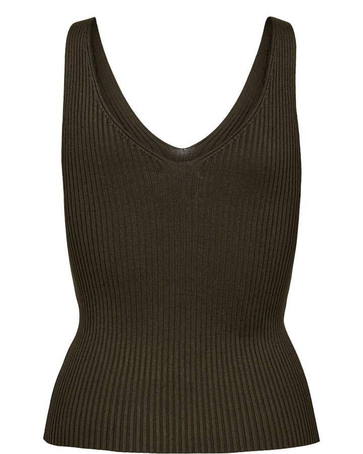 NÜMPH -TOP - CERYS - 706625 - 5698 - BLACK COFFEE