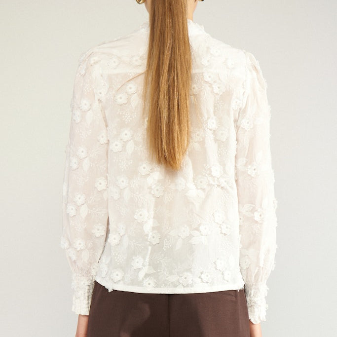 NUMPH - SKJORTE -  LENEA - 707312 - BRIGHT WHITE