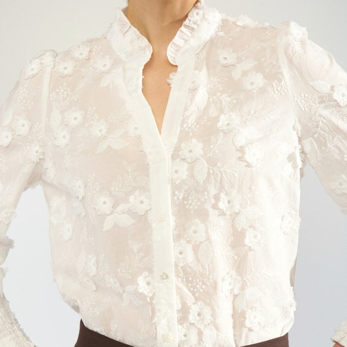 NUMPH - SKJORTE -  LENEA - 707312 - BRIGHT WHITE
