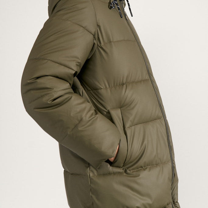 NÜMPH - JAKKE - ARVEN LONG PUFFER - 706885 - FOREST GREEN
