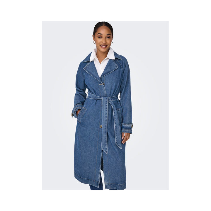 ONLY - TRENCHCOAT - MALOU 15327725 - MEDIUM BLUE DENIM